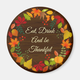 感謝祭カラフルの紅葉 マグネット