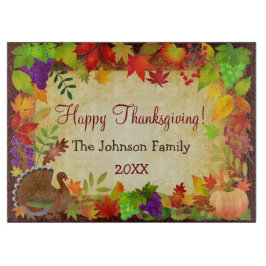 感謝祭カラフル収穫 カッティングボード