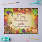 感謝祭カラフル収穫 薄葉紙 (クラフト)