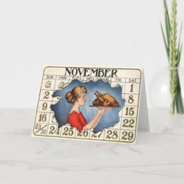 感謝祭カレンダー シーズンカード