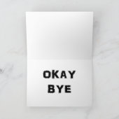 感謝祭カードは今事です。 わかりましたBYE シーズンカード (内部)