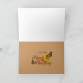 感謝祭カードコルヌコピア水色 シーズンカード (内部)