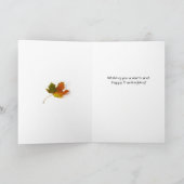 感謝祭カード紅葉セントラルパークNYビッグ シーズンカード (内部)