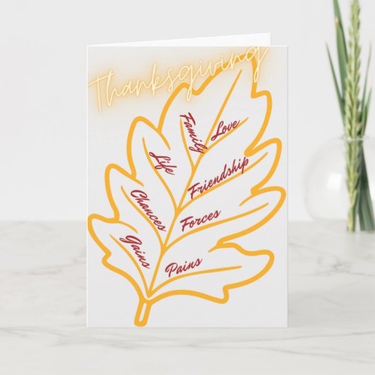 感謝祭カード07 サンキューカード (正面)