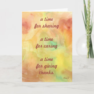 感謝祭カード シーズンカード