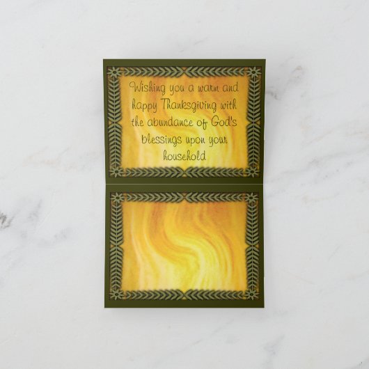 感謝祭カード シーズンカード (内部)