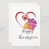 感謝祭カード シーズンカード (正面/裏面)