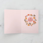 感謝祭カード – パンプキおもしろいンパイを持って来る カード (内部)