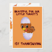 感謝祭カード、七面鳥の日 シーズンカード (正面/裏面)