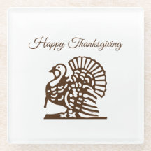 感謝祭ガラスコースター