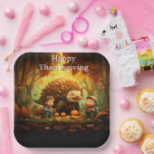 感謝祭キッズ11 ペーパープレート (パーティー)