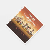 感謝祭キッズ12紙 スタンダードランチョンナプキン (角)