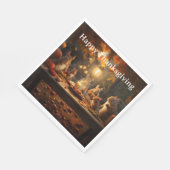 感謝祭キッズ16紙 スタンダードランチョンナプキン (角)