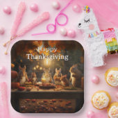 感謝祭キッズ16 ペーパープレート (パーティー)