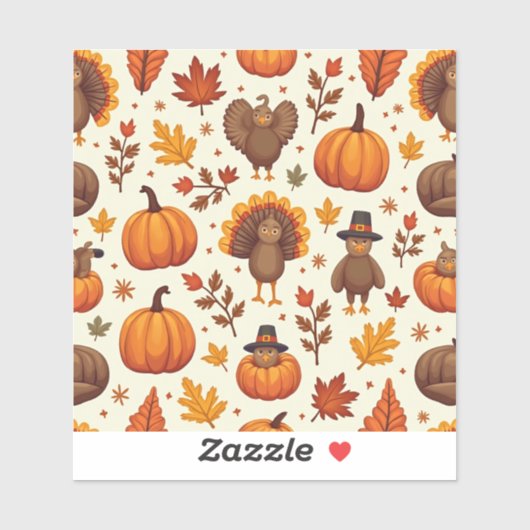 感謝祭キャラクター シール (シート)