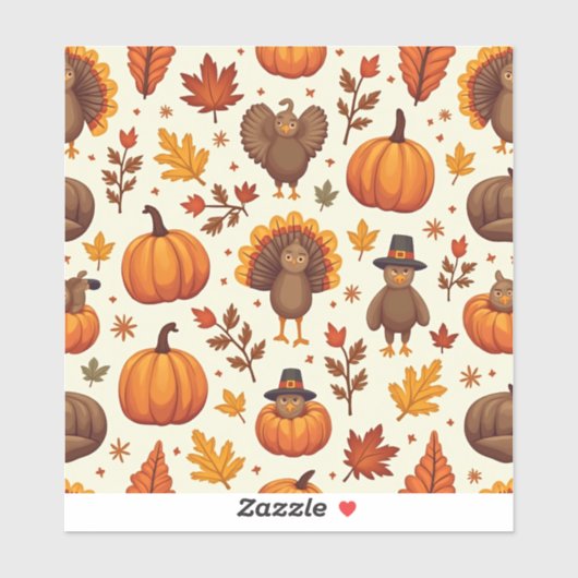 感謝祭キャラクター シール (シート)