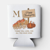 感謝祭キリスト教モノグラム 缶クーラー (裏面)