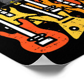 感謝祭ギタース秋ロックミュージックリッカー男性B ポスター (角)