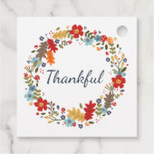 感謝祭ギフトラッピング秋リース感謝祭 フェイバータグ (裏面)