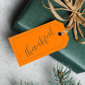 感謝祭ギフト名前をカスタムするミニマリスト ギフトタグ