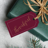 感謝祭ギフト名前をカスタムするミニマリスト ギフトタグ