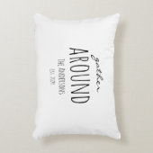 感謝祭ギャザーのまわりにファミリーアクセント枕 アクセントクッション (正面(垂直))