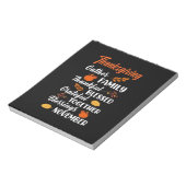 感謝祭ギャザーファミリー ノートパッド (回転)