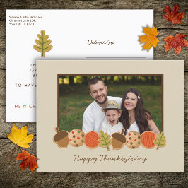 感謝祭クッキー写真はがき ポストカード