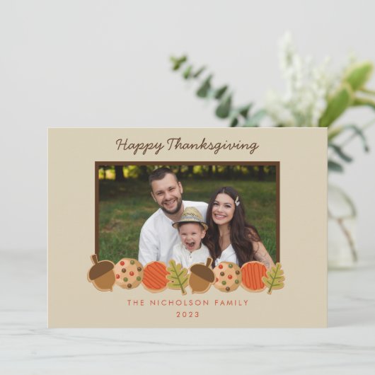 感謝祭クッキー シーズンカード (スタンド正面)