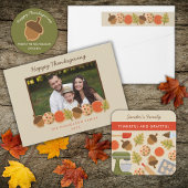 感謝祭クッキー ラップアラウンドラベル