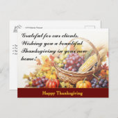 感謝祭クライアント実在エステートマーケティング ポストカード (正面/裏面)