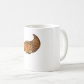 感謝祭クラシックコルヌコピアTシャツ コーヒーマグカップ (正面右)