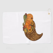 感謝祭クラシックコルヌコピアTシャツ ゴルフタオル (横)