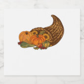 感謝祭クラシックコルヌコピアTシャツ スパークリングワインラベル (シングルラベル)