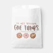 感謝祭クリスチャン引用文 フェイバーバッグ (正面)