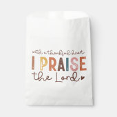 感謝祭クリスチャン引用文 フェイバーバッグ (正面)