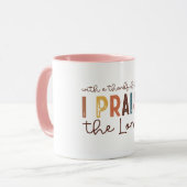 感謝祭クリスチャン引用文 マグカップ (正面左)