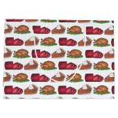 感謝祭クリスマスディナーターキーパイグルメ ラージペーパーバッグ (裏面)