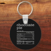 感謝祭クリスマスフード – チョコレートパイ栄養素 キーホルダー (正面)