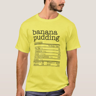 感謝祭クリスマスフード – バナナプディングヌトリ Tシャツ