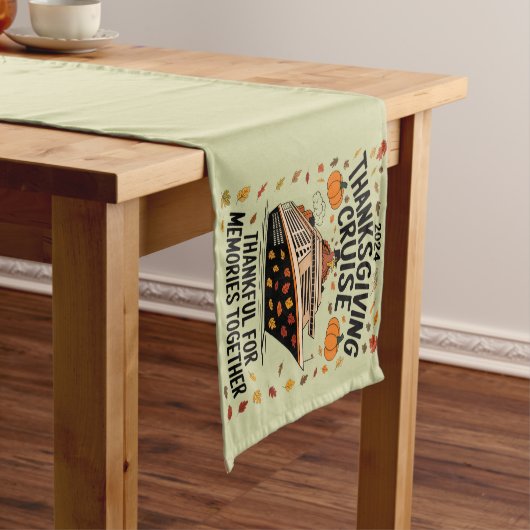 感謝祭クルーズ2024思い出に感謝 ショートテーブルランナー (インサイチュ)