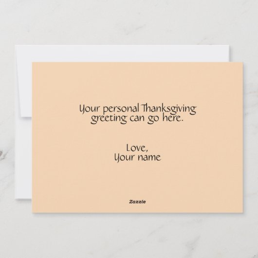 感謝祭グリーティングフローラ秋リース シーズンカード (裏面)