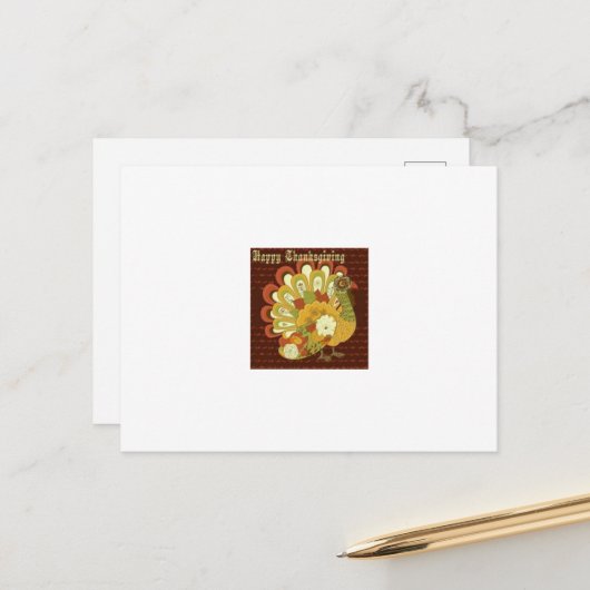 感謝祭グリーティングポストカード シーズンポストカード (正面/裏面インサイチュ)