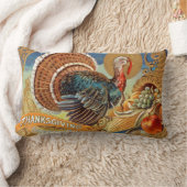 感謝祭グリーティンヴィンテージ枕 ランバークッション (ブランケット)