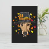 感謝祭グレイハウンド巡礼者の衣装の男性の女性 シーズンカード (スタンド正面)