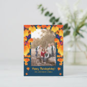 感謝祭グレープオレンジ葉金ゴールドブルーフォト シーズンカード (スタンド正面)