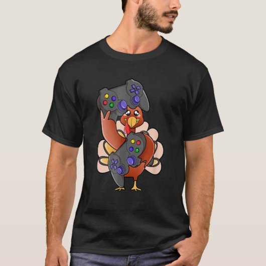 感謝祭ゲームコントローラー感謝祭ボーイズGa Tシャツ (正面)