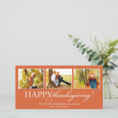 感謝祭コラージュ | 休日のフォトカード シーズンカード (スタンド正面)