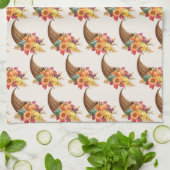 感謝祭コルヌコピアキッチンタオル キッチンタオル (折り畳み)