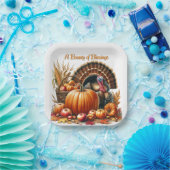 感謝祭コルヌコピアトルコパーティー ペーパープレート (パーティー)